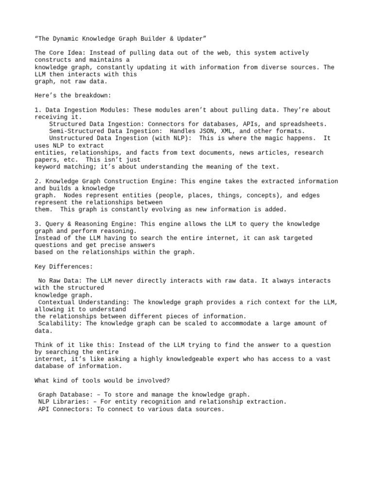 "The Dynamic Knowledge Graph Builde | PDF