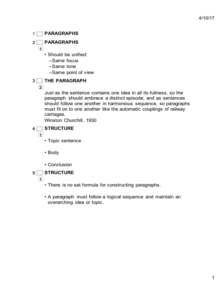Effective Paragraph Structure Guide | PDF | Linguistics