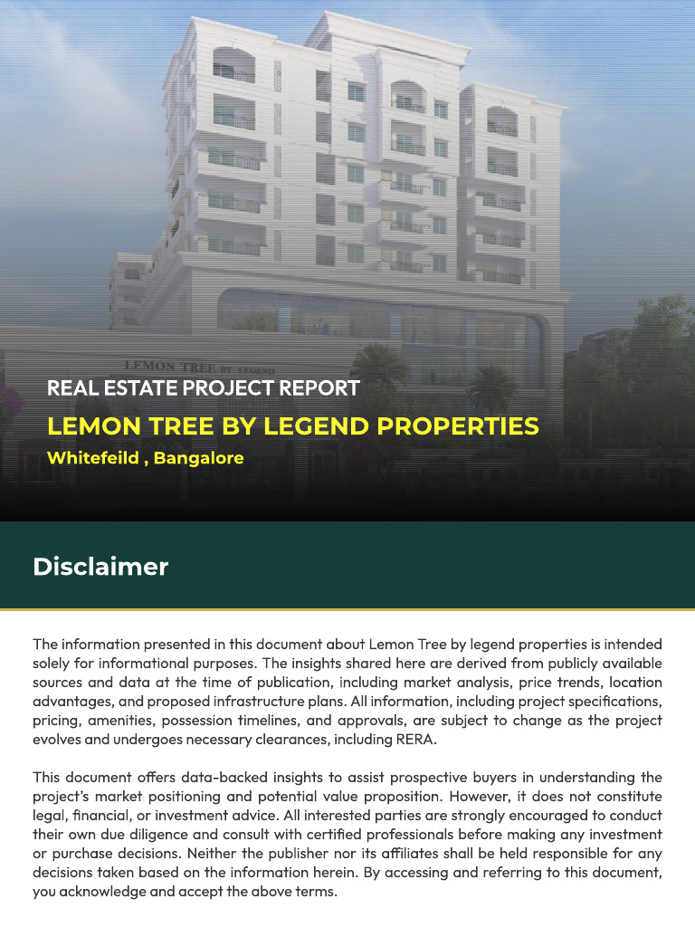 Lemon Tree by Legend Properties | PDF