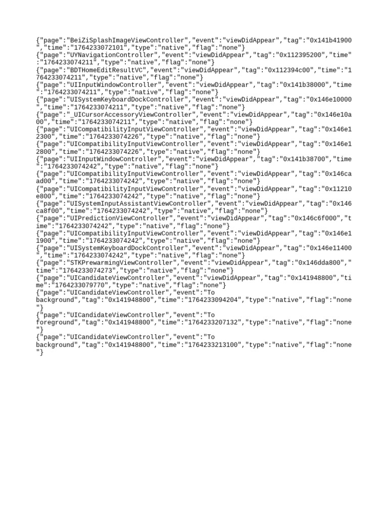 App View Events Log Analysis | PDF