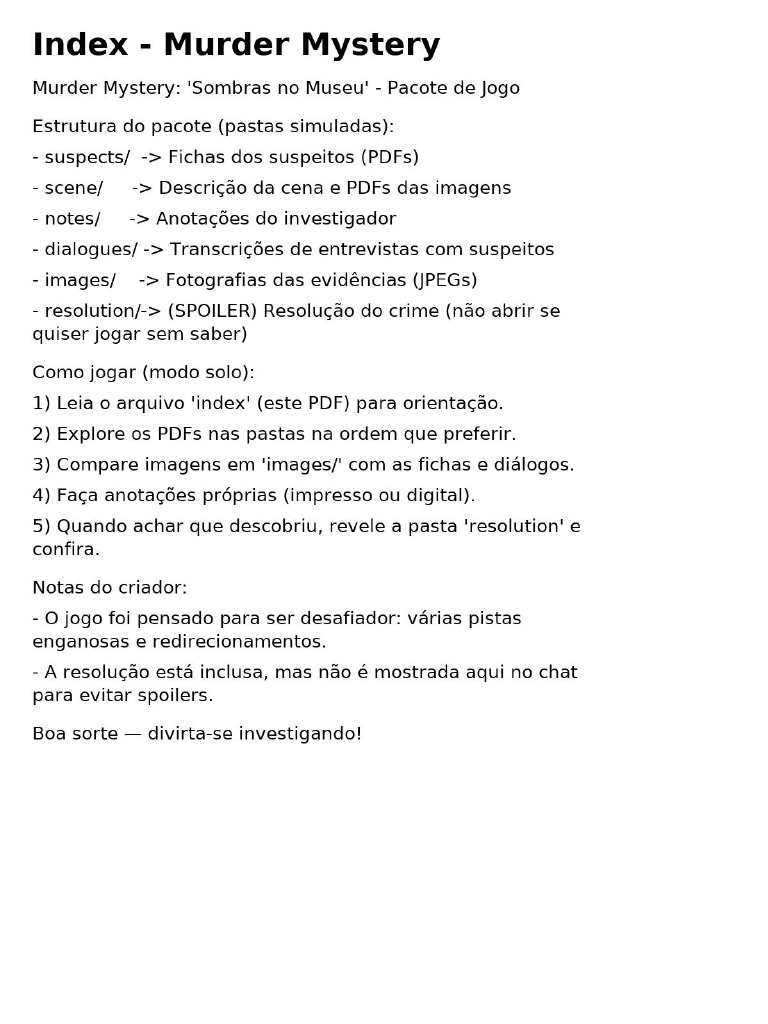 Main Game Index | PDF