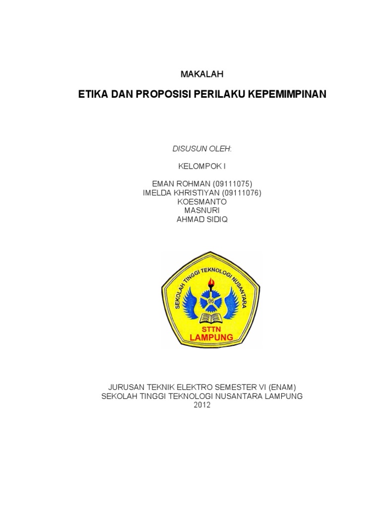 Contoh Makalah Tentang Kepemimpinan Aneka Macam Contoh