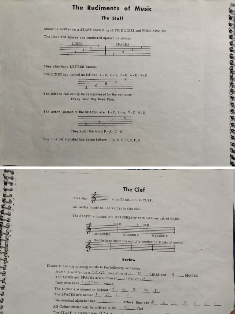 Music Staff Basics and Notation Guide | PDF