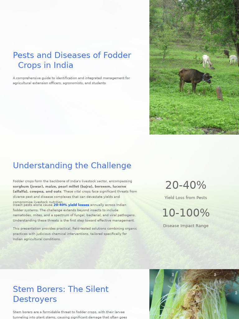 Pests and Diseases of Fodder Crops in India | PDF | Pest (Organism ...