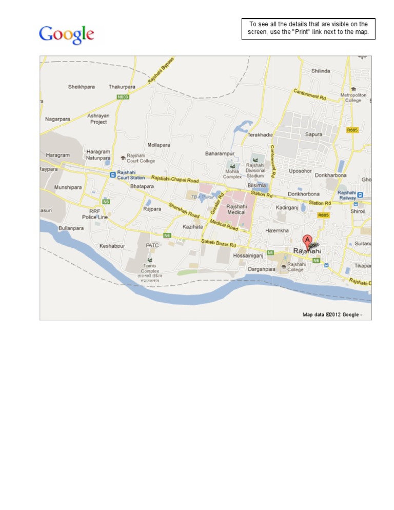 Rajshahi Map - Google Maps | PDF