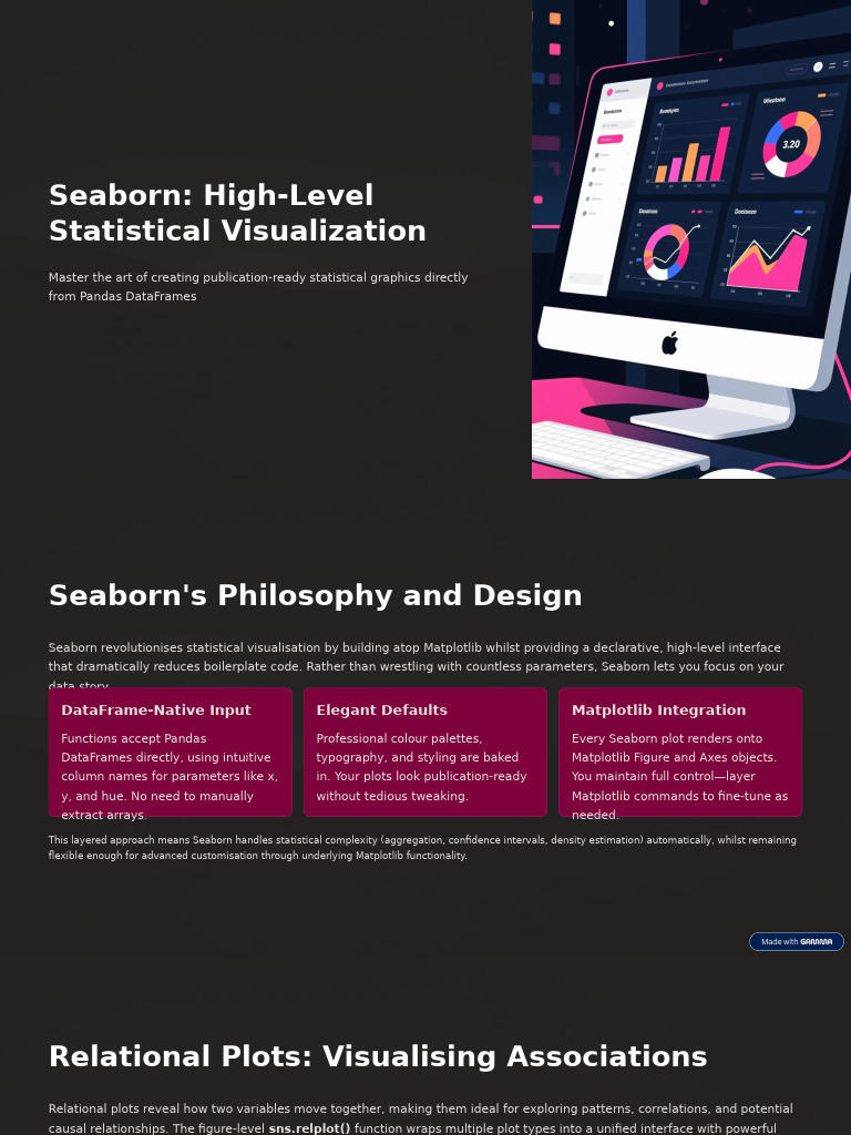 Seaborn: Advanced Statistical Plots | PDF | Descriptive Statistics ...