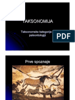 Taksonomske Kategorije U Paleontologiji