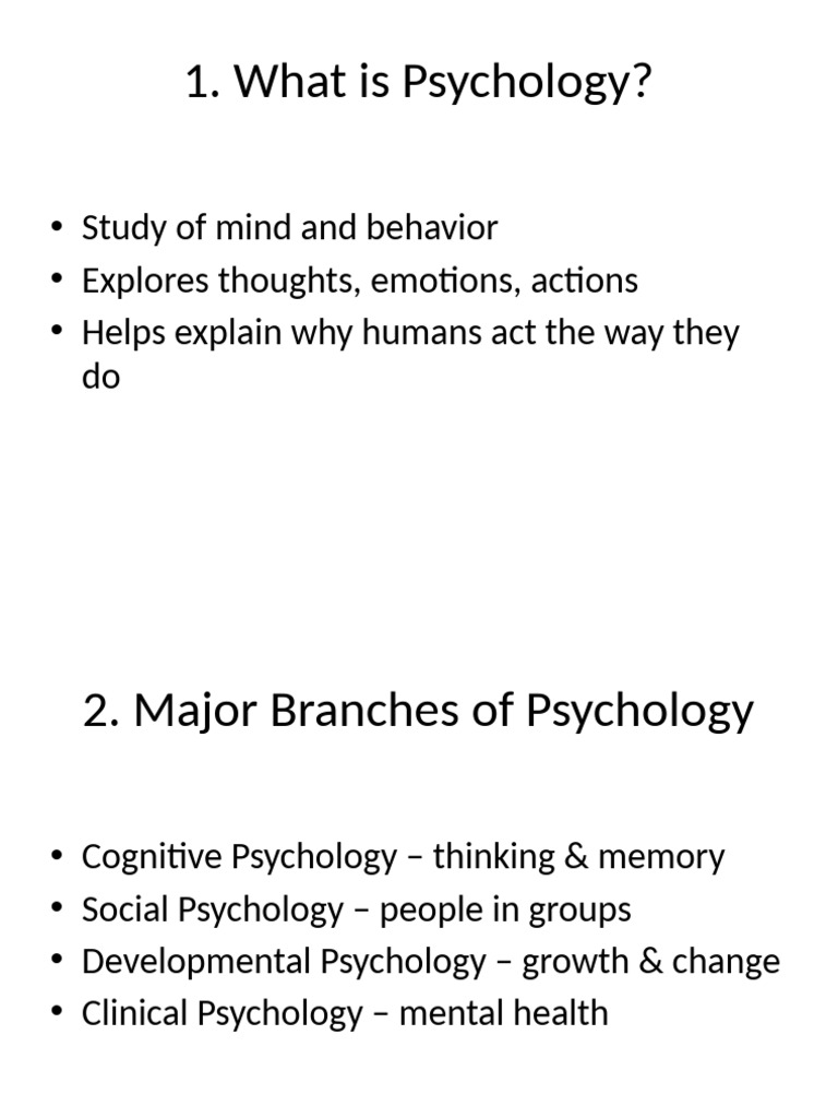 Human Psychology Presentation | PDF