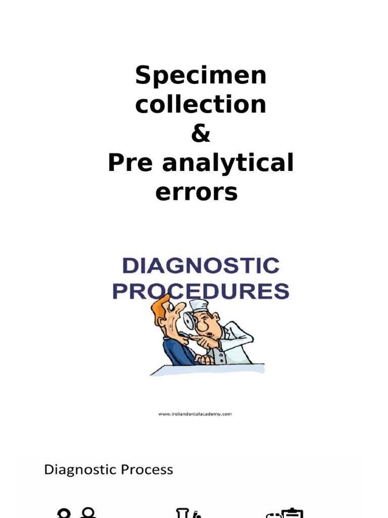 Specimen Collection Errors and Solutions | PDF | Blood Plasma | Blood