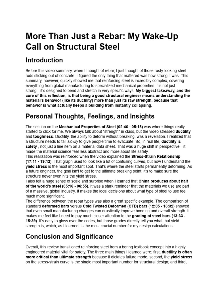 Reinforcing Steel - Material Science Application Re... | PDF | Strength ...