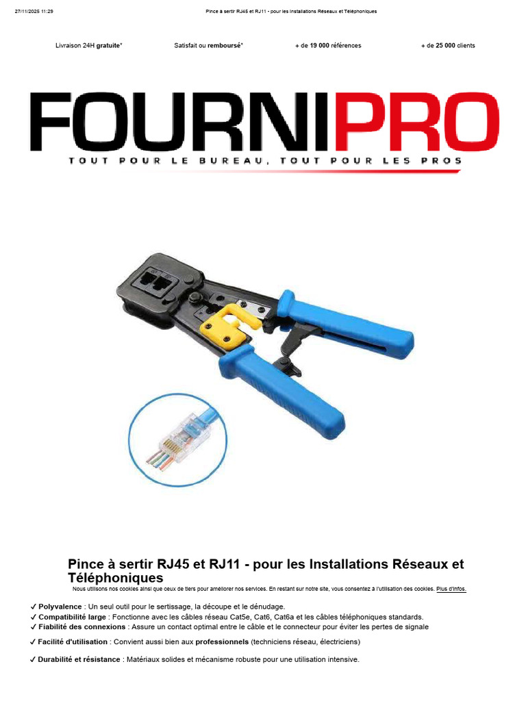 Pince à sertir RJ45/RJ11 polyvalente | PDF | Électronique ...
