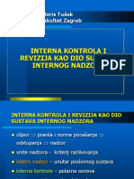 Interna Kontrola I Revizija Kao Dio Sustava Internog Nadzora