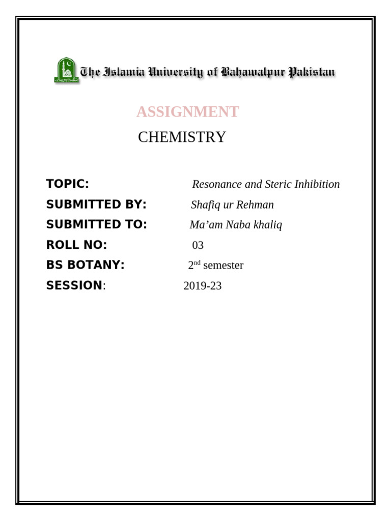Assignment Che | PDF