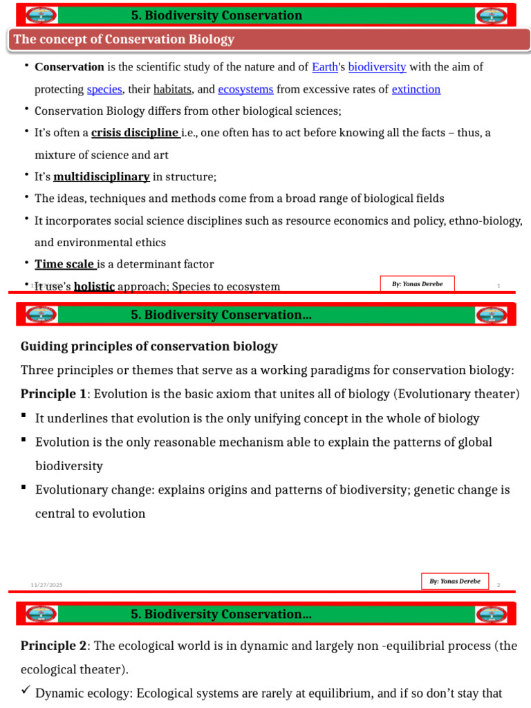 Biodiversity Conservation Strategies Explained | PDF | Conservation ...