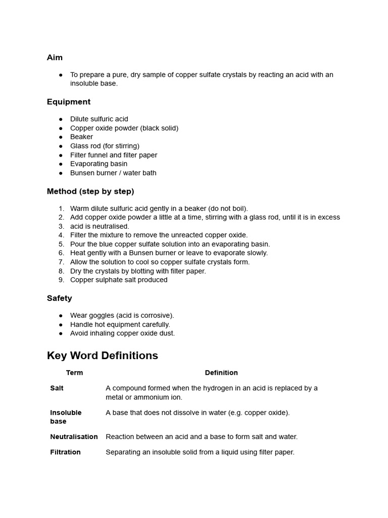 Making Salts Practical | PDF