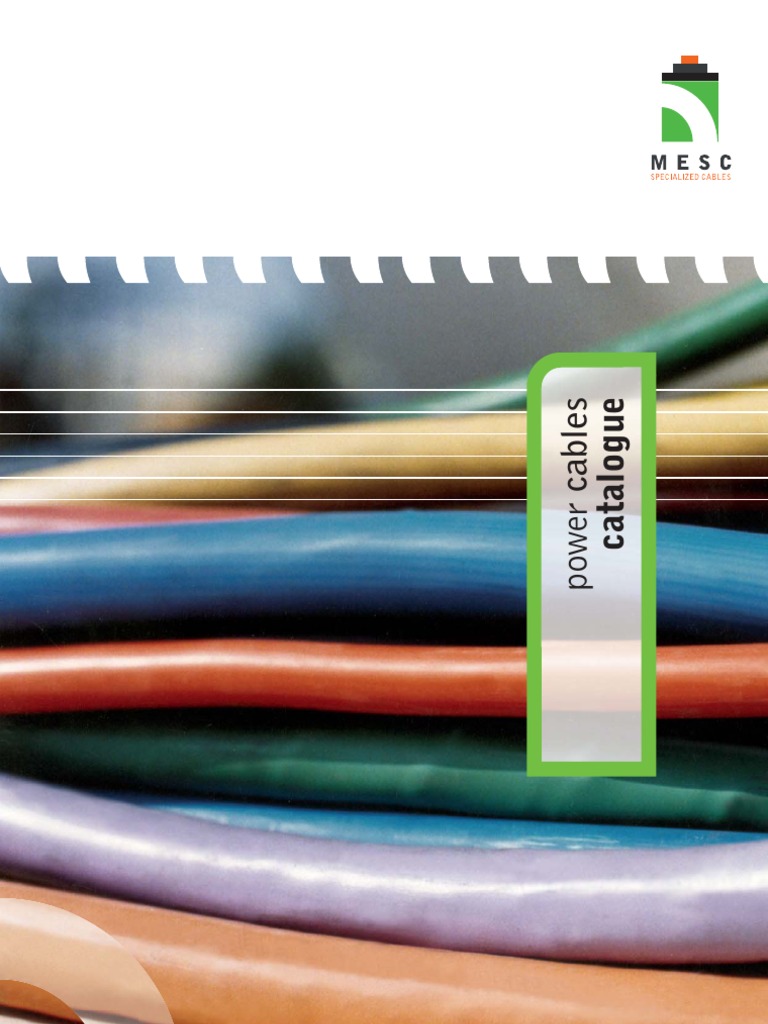 MESC Power Cable Catalogue PDF Electrical Wiring Electrical Conductor