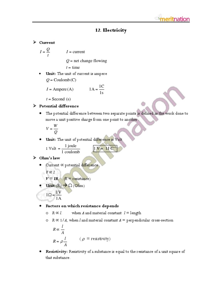Understanding Electric Current Units | PDF | Science & Mathematics