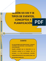 Planificación de eventos