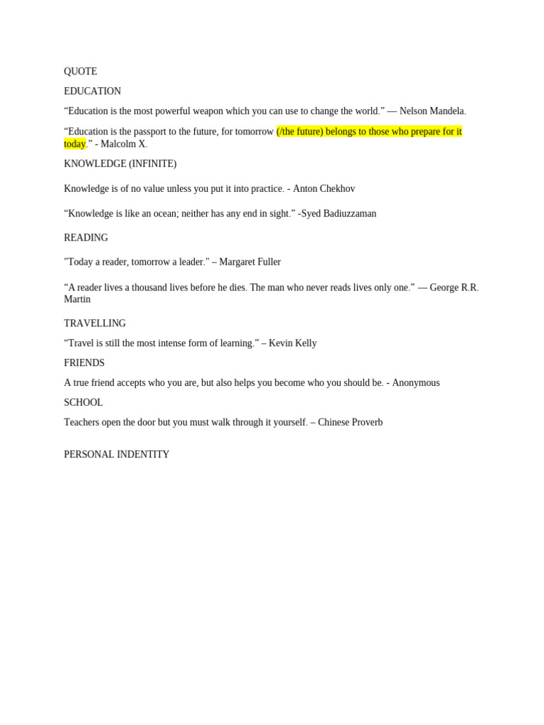 Quotes | PDF