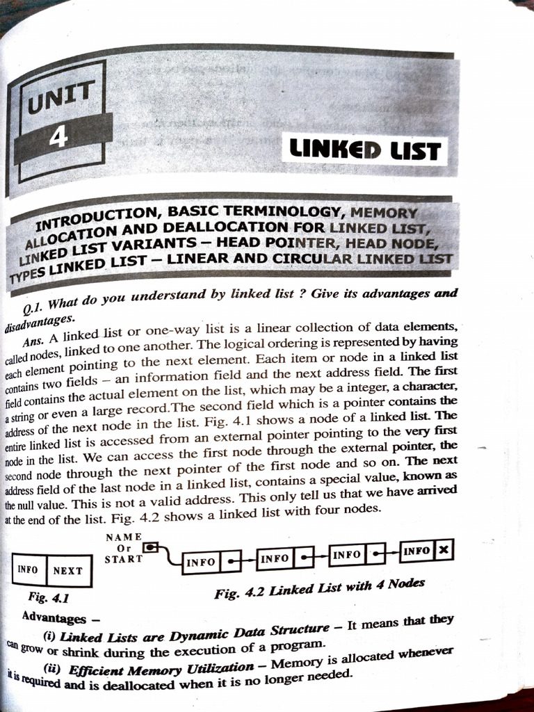 Linked List Basics: Advantages & Disadvantages | PDF | Pointer ...