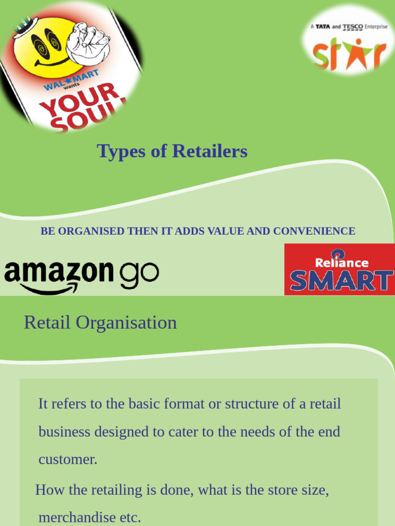 Types of Retailers Explained | PDF | Retail | Grocery Store
