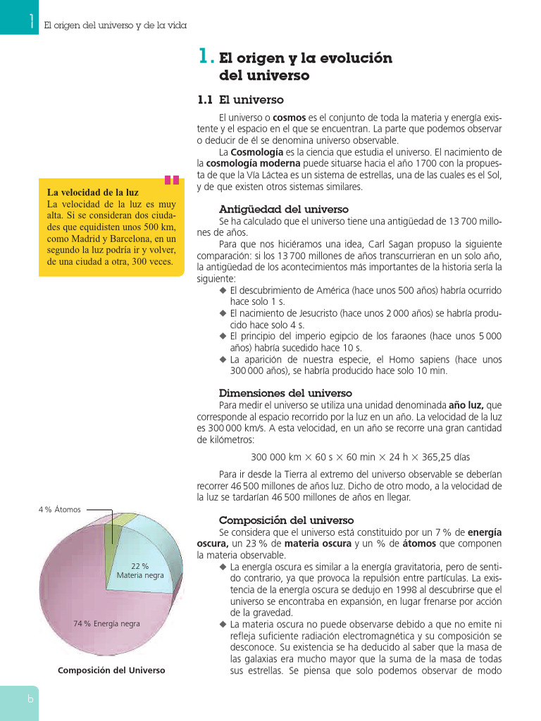 Origen y Evolución del Universo | PDF | Universo | Big Bang