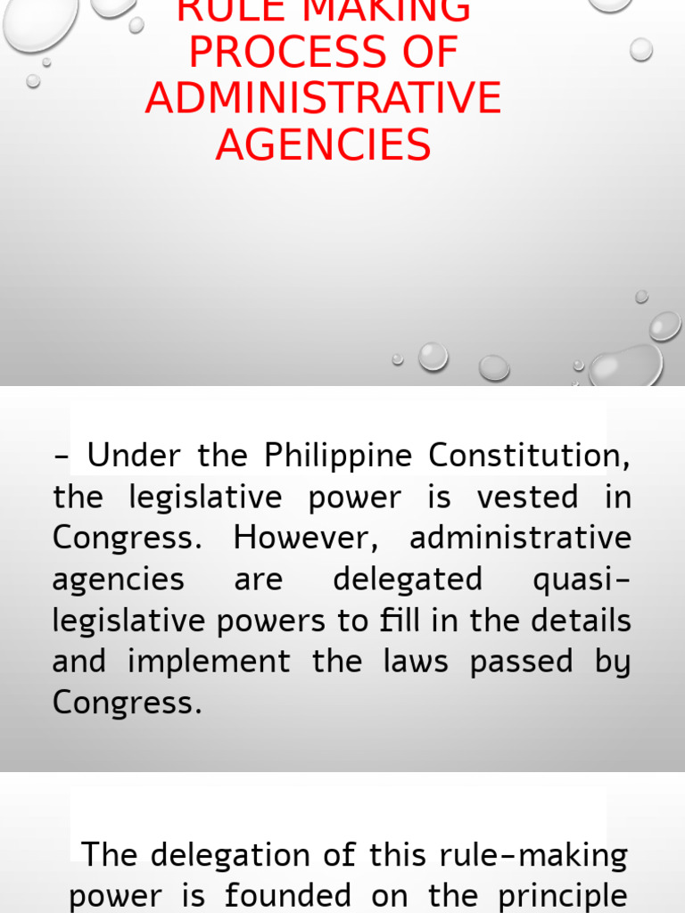 w6 Rule Making Process | PDF | Constitution | United States Congress
