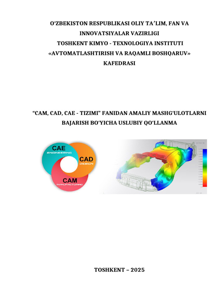 Cam Cad Cae Amaliy | PDF