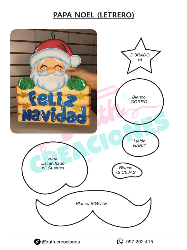 MOLDE NAVIDEÑO - Ruth Creaciones | PDF
