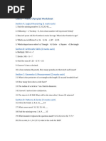 Class 7 Logical Reasoning Questions | PDF