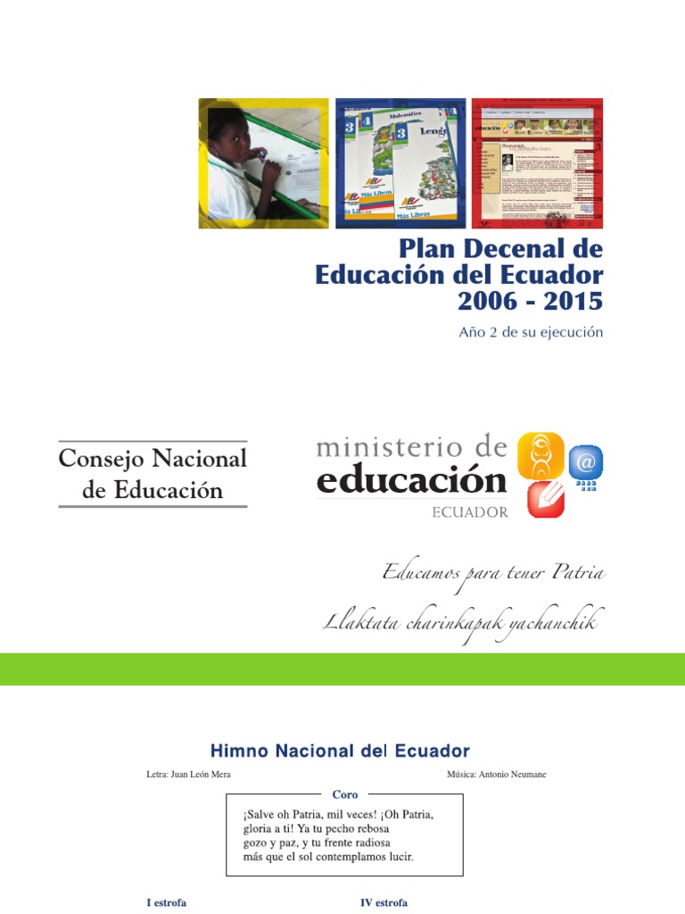 Plan Decenal de Educacion Ecuador | PDF | Jardín de infancia | Ecuador