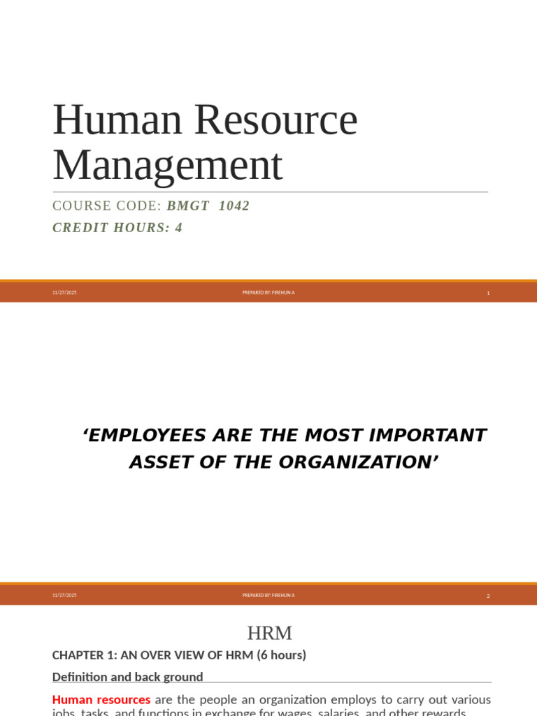 Human Resource Management | PDF | Performance Appraisal | Human ...