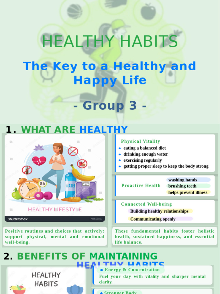 Healthy Habits | PDF | Psychological Concepts | Psychology