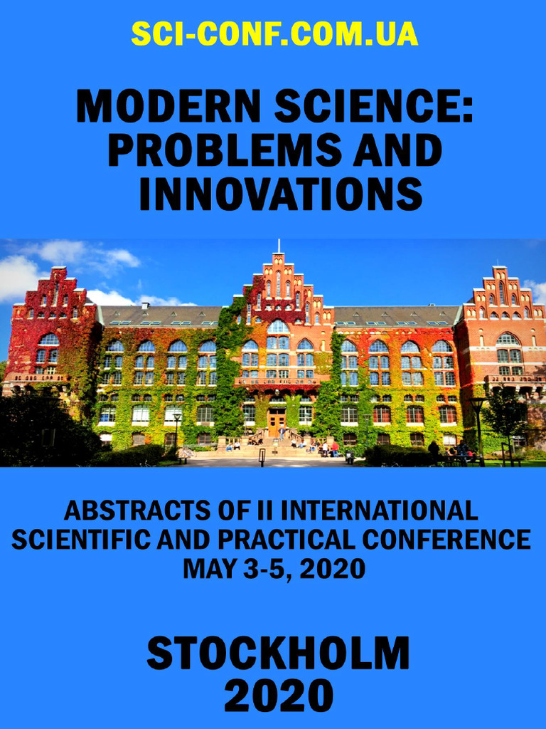 Modern Science Problems and Innovations 3 5.05.20 | PDF