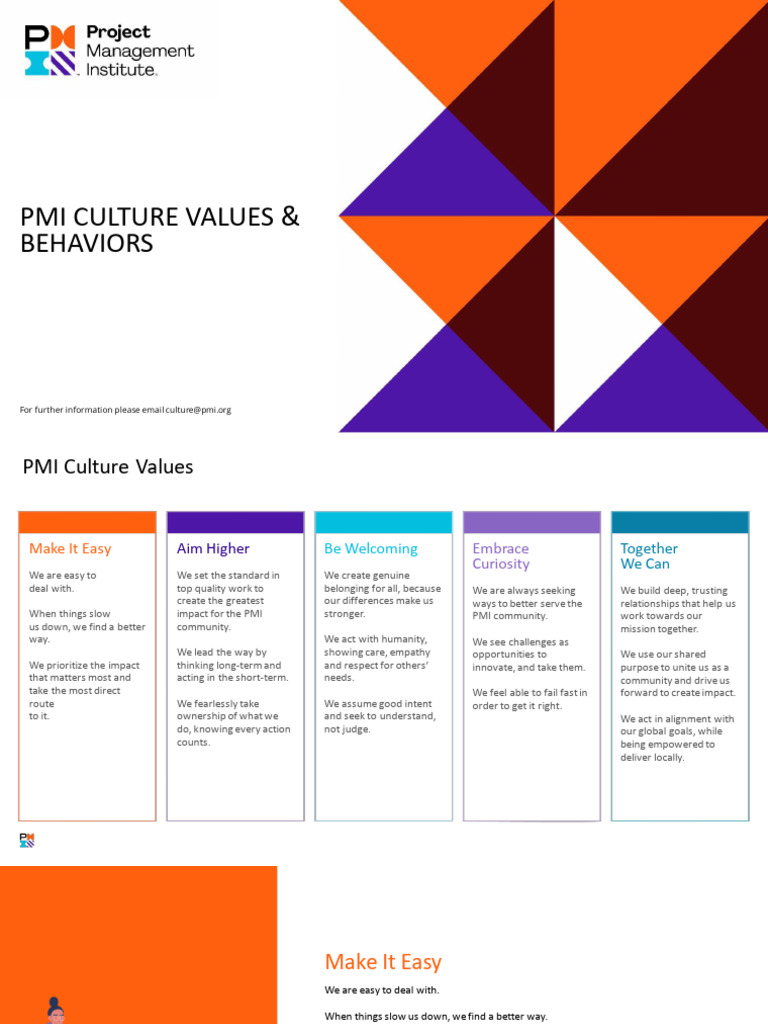 PMI Culture Values and Behaviors Guide | PDF | Bias | Empathy