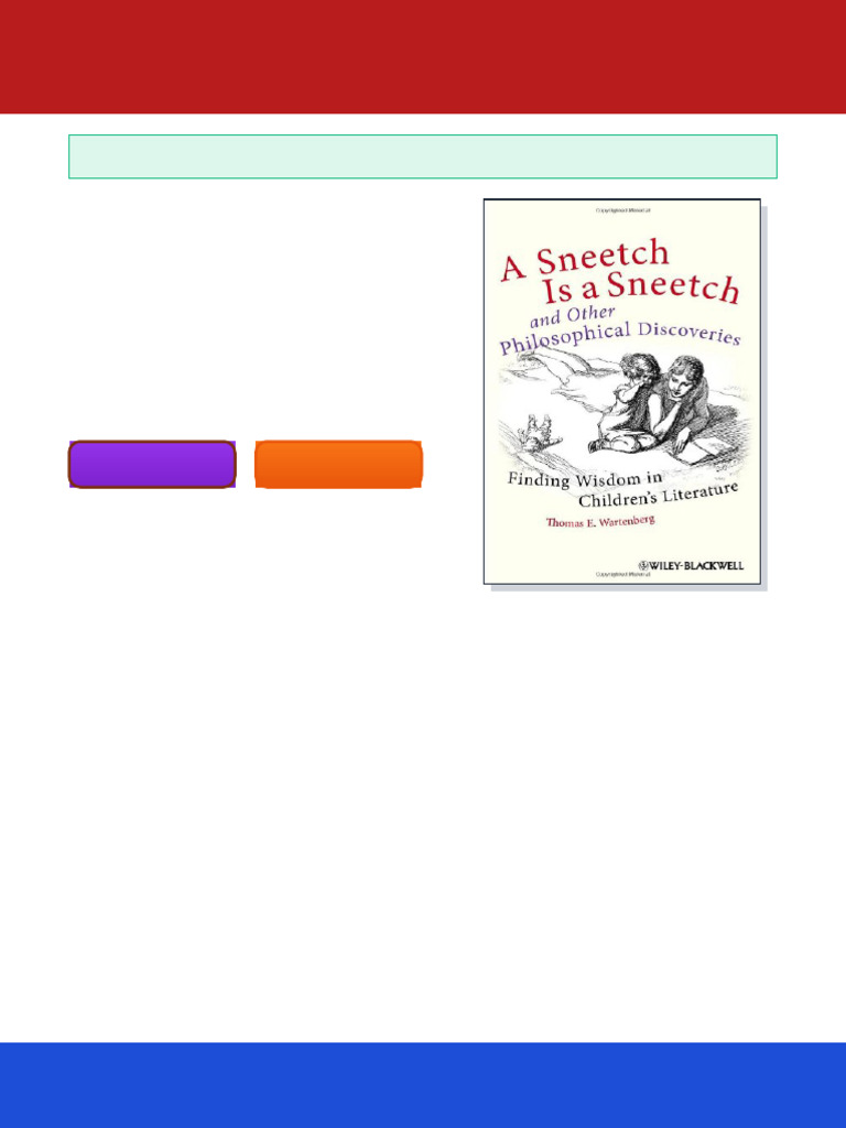 A Sneetch is a Sneetch and Other Philosophical Discoveries Finding ...