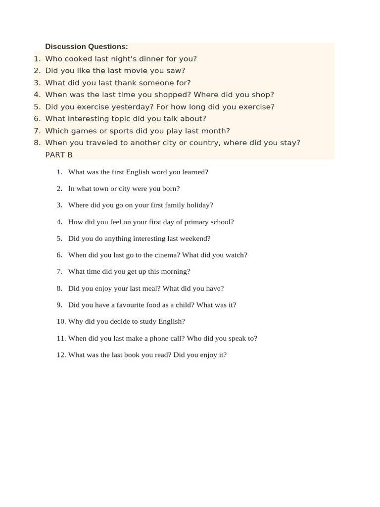 Past Questions | PDF