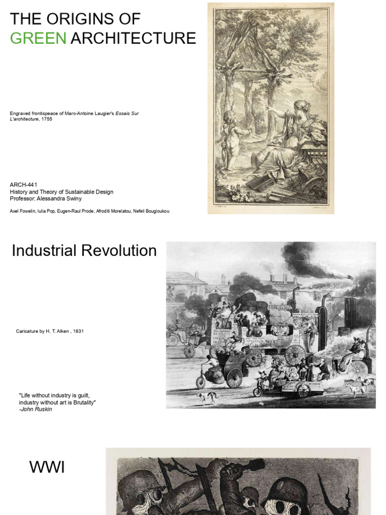 Origins and Evolution of Green Architecture | PDF | Sustainable ...