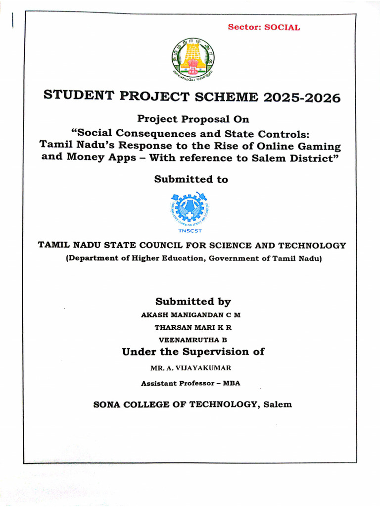 TNSCT Project Proposal | PDF