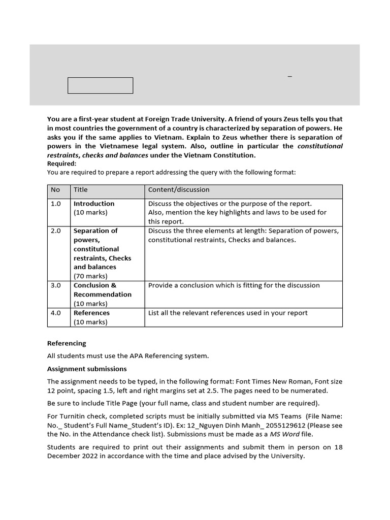 Final Assignment - Introduction To Law Feb 2023 | PDF