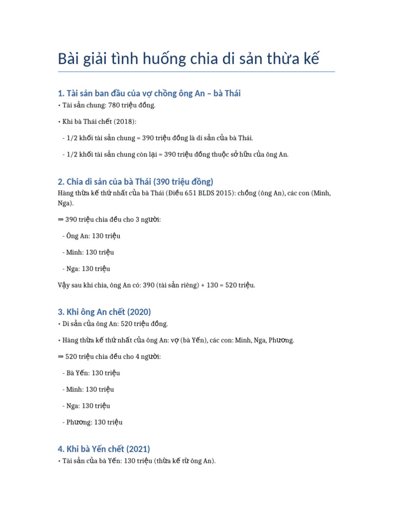 Chia Thua Ke | PDF