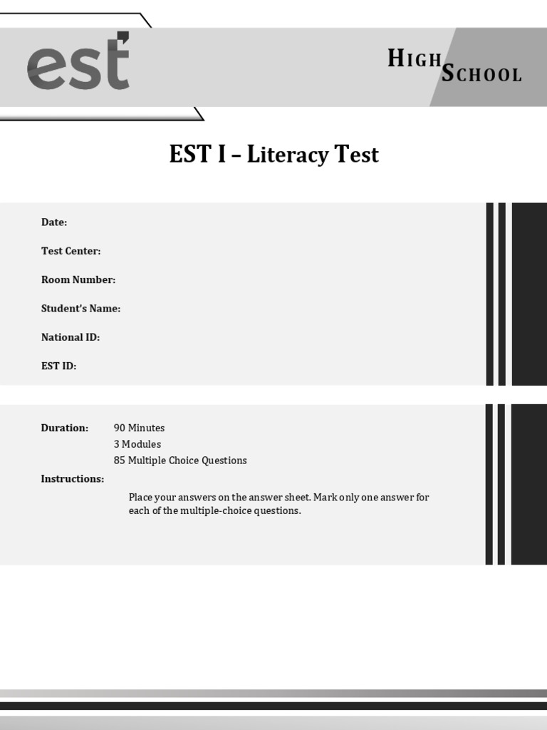 High School Literacy Test Guide | PDF | Malaria | Mosquito