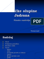 Antičke olupine Jadrana seminar