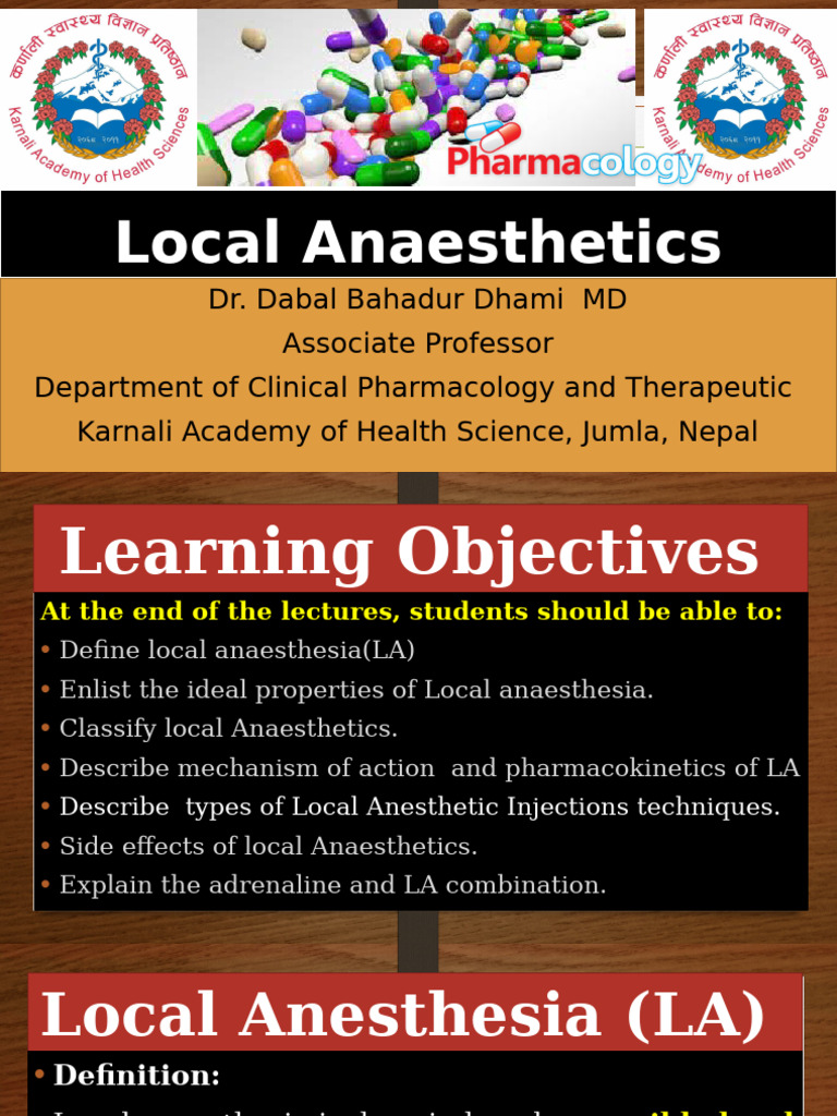 Local Anesthesia | PDF | Anesthesia | Medical Specialties