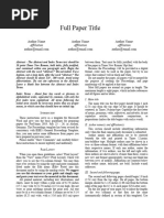IEEE Article Formatting Guide | PDF | Typefaces | Paragraph