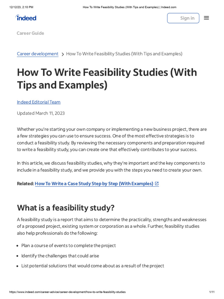 How to Write Feasibility Studies Guide | PDF | Feasibility Study | Business