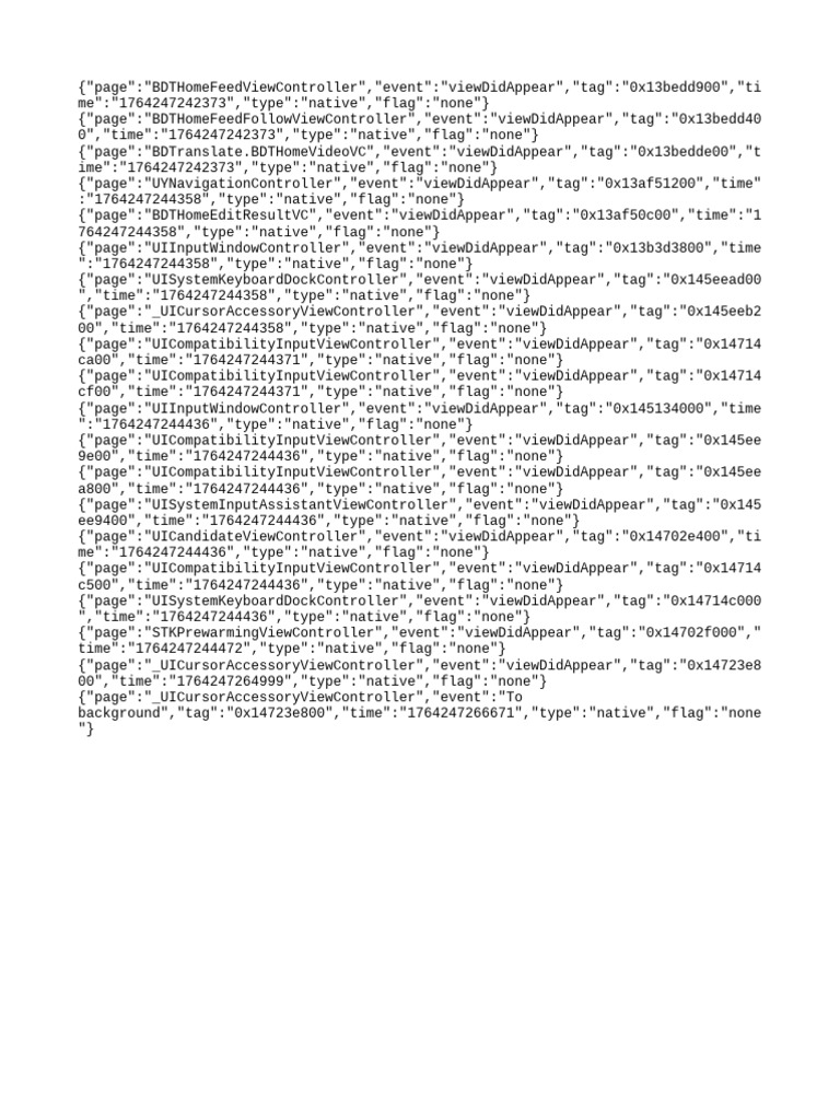 App Event Tracking Logs | PDF