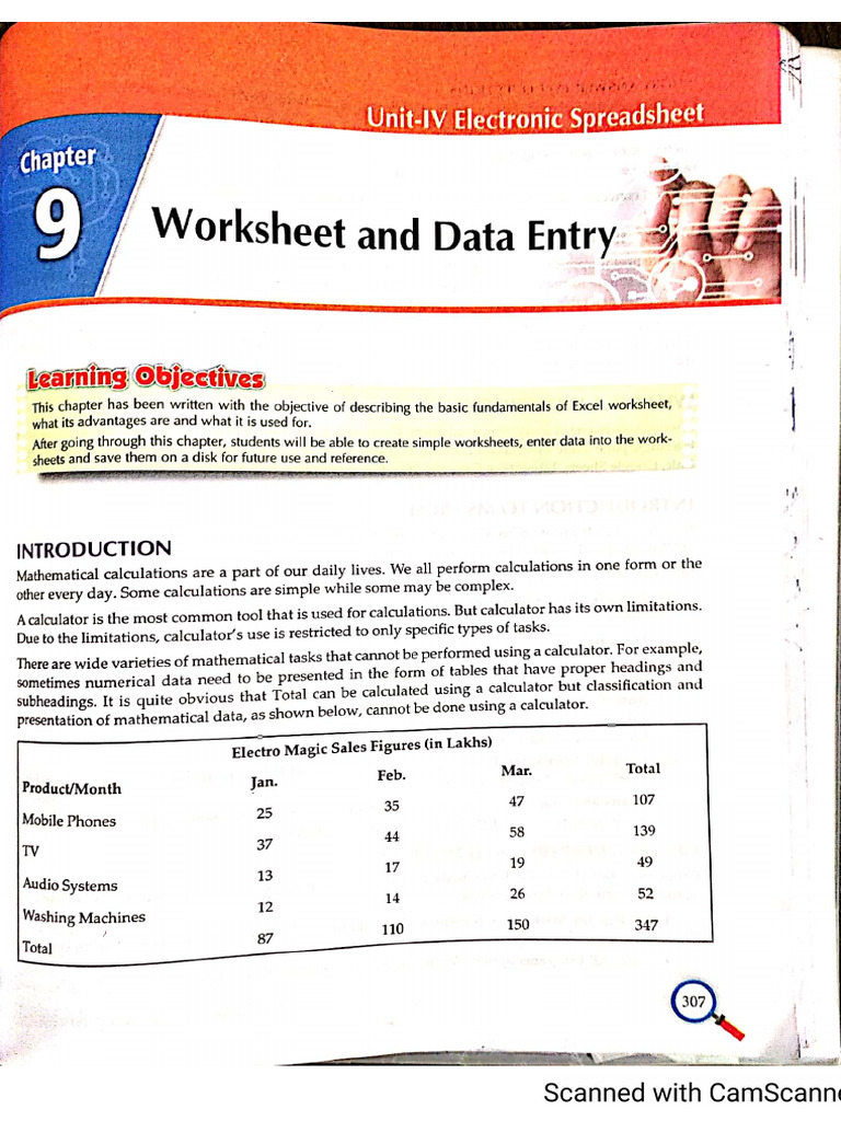 Chapter-9 Excel std-9 Xavier | PDF