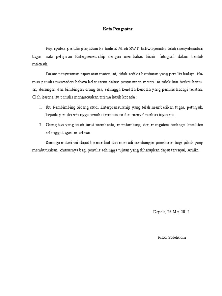 Contoh Makalah Foografi Tugas Sekolah