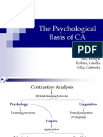 The Psychological Basis of CA